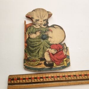 Vintage Cat Illustration Cutout